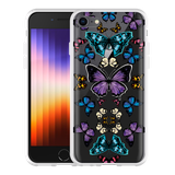 Hoesje geschikt voor iPhone SE 2022 - Vlinder Symmetrie