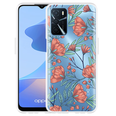 Cazy Hoesje geschikt voor Oppo A54s - Poppy Roses