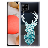 Hoesje geschikt voor Samsung Galaxy A42 - Art Deco Deer