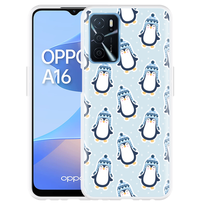Cazy Hoesje geschikt voor Oppo A16/A16s - Pinguins