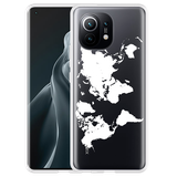 Hoesje geschikt voor Xiaomi Mi 11 - World Map