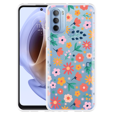 Cazy Hoesje geschikt voor Motorola Moto G41 - Always have flowers