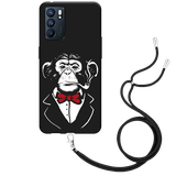 Hoesje met Koord Zwart geschikt voor Oppo Reno6 5G - Smoking Chimp
