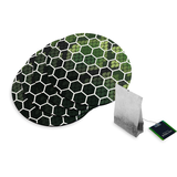 4 Rubberen Onderzetters - Design Snakeskin Honeycomb - Rond