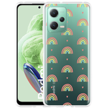 Hoesje geschikt voor Xiaomi Redmi Note 12 Regenboog Patroon