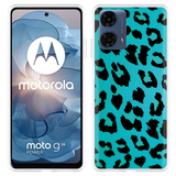 Hoesje geschikt voor Motorola Moto G04/G04s/G24/G24 Power Luipaard Groen Zwart