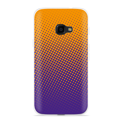 Cazy Hoesje geschikt voor Samsung Galaxy Xcover 4s - Oranje Paarse Cirkel
