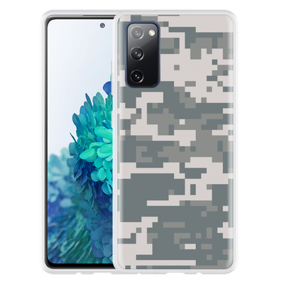 Cazy Hoesje geschikt voor Samsung Galaxy S20 FE - Camouflage Digi