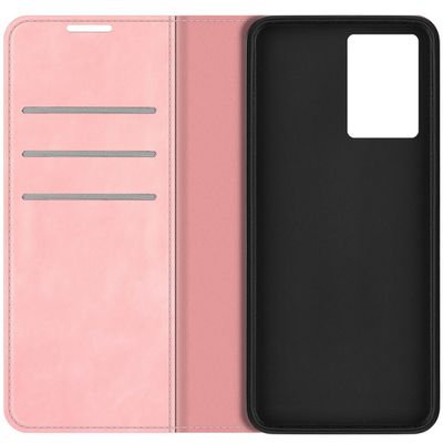 Cazy Wallet Magnetic Hoesje geschikt voor Oppo A77 - Roze