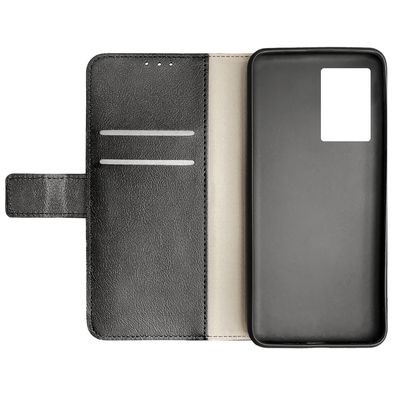 Cazy Wallet Classic Hoesje geschikt voor Oppo A77 - Zwart
