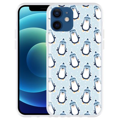 Cazy Hoesje geschikt voor iPhone 12 - Pinguins