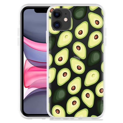 Cazy Hoesje geschikt voor iPhone 11 - Avocado's
