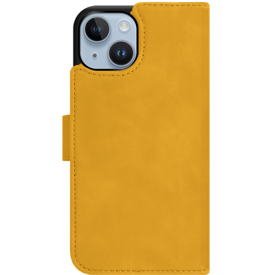 Cazy Uitneembaar Wallet Hoesje voor iPhone 14 - Magfit 2-in-1 Hoesje met Pasvakjes - Geel