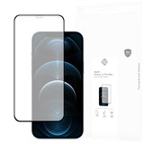 Full Cover Glass Screen Protector geschikt voor iPhone 12 Pro Max - Zwart
