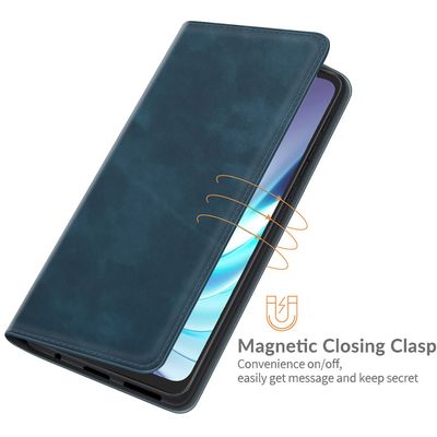 Cazy Wallet Magnetic Hoesje geschikt voor Motorola Moto G50 - Blauw