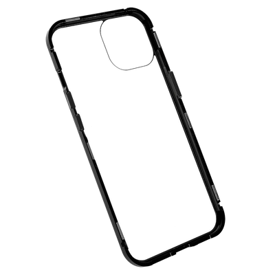Cazy Magnetic Glass Hoesje geschikt voor iPhone 14 Plus - Zwart