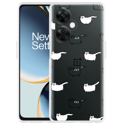 Cazy Hoesje geschikt voor OnePlus Nord CE 3 Lite 5G Love my Cat