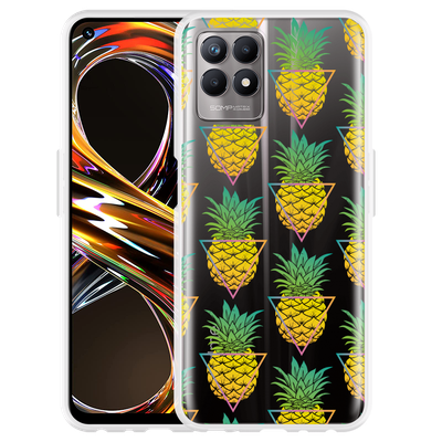 Cazy Hoesje geschikt voor Realme 8i - Pineapple