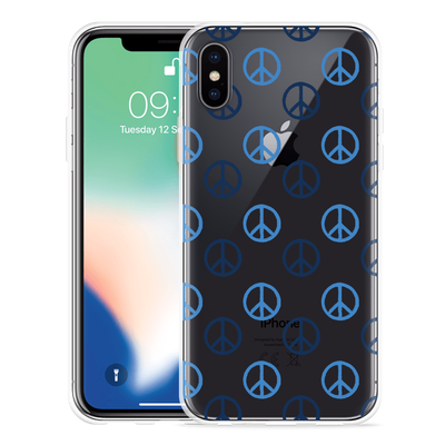 Cazy Hoesje geschikt voor iPhone X - Peace
