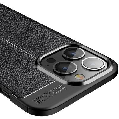 Cazy TPU Hoesje Soft Design geschikt voor iPhone 13 Pro - Zwart