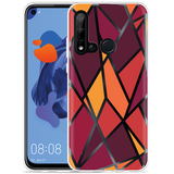 Cazy Hoesje geschikt voor Huawei P20 Lite 2019 - Colorful Triangles