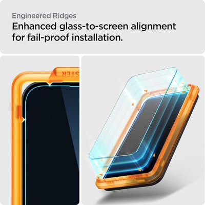 Spigen Screenprotector geschikt voor Nothing Phone 2A / 2A Plus - Tempered Glas met Montage 2 stuks - Transparant