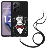 Hoesje met koord geschikt voor Xiaomi Redmi Note 12 Pro+ 5G Smoking Chimp