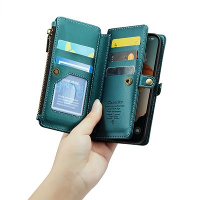 Caseme Case iPhone 16 - Crossbody Wallet Case - Green