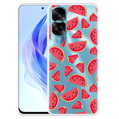 Cazy Hoesje geschikt voor Honor 90 Lite Watermeloen