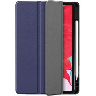 Cazy TriFold Hoes met Penhouder geschikt voor iPad Pro 11 2020 (2nd Gen) - Blauw
