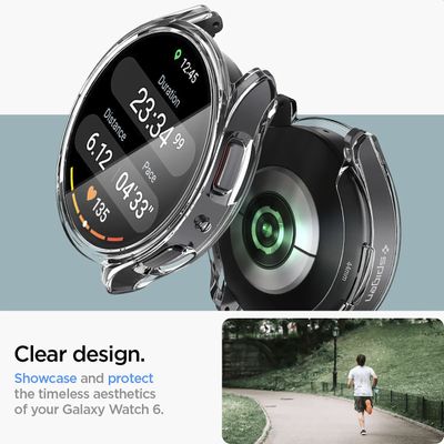 Samsung Galaxy Watch6 44mm Hoesje - Spigen Ultra Hybrid Case - Transparant
