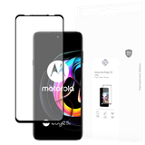 Full Cover Glass Screen Protector geschikt voor Motorola Edge 20 Lite - Zwart