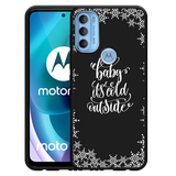 Hoesje Zwart geschikt voor Motorola Moto G71 - Cold Outside
