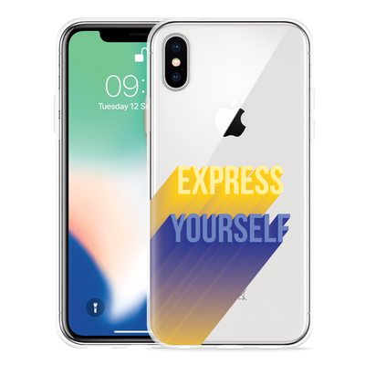 Cazy Hoesje geschikt voor iPhone X - Express Yourself