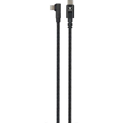 Xtorm 90deg USB-C naar Lightning Kabel - 150cm - Black