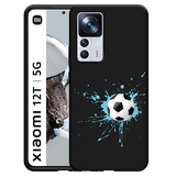 Hoesje Zwart geschikt voor Xiaomi 12T/12T Pro - Soccer Ball