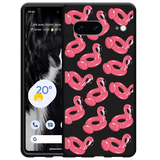 Hoesje Zwart geschikt voor Google Pixel 7 - Inflatable Flamingos