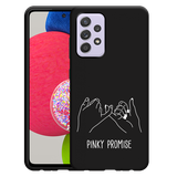 Hoesje Zwart geschikt voor Samsung Galaxy A52/A52s - Pinky Promise