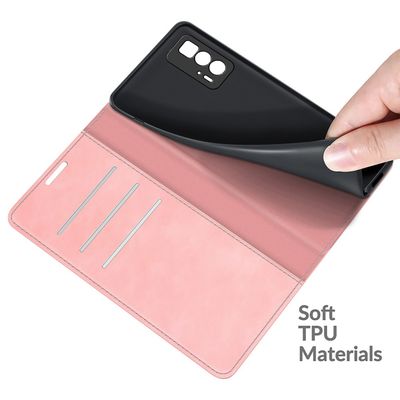Cazy Wallet Magnetic Hoesje geschikt voor Motorola Edge 20 Pro - Roze
