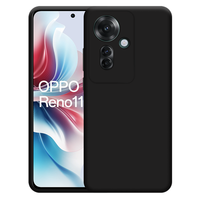 Just in Case Oppo Reno11 F - Soft TPU Case with Necklace Strap - Black