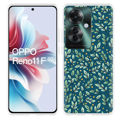 Cazy Hoesje geschikt voor Oppo Reno11 F Blaadjespatroon