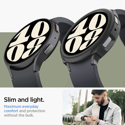 Samsung Galaxy Watch6 44mm Hoesje - Spigen Liquid Air Case - Zwart