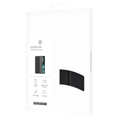 Cazy TriFold Hoes met Auto Slaap/Wake geschikt voor OnePlus Pad - Zwart