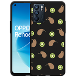Hoesje Zwart geschikt voor Oppo Reno6 5G - Kiwi