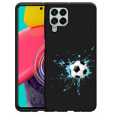 Hoesje Zwart geschikt voor Samsung Galaxy M53 - Soccer Ball