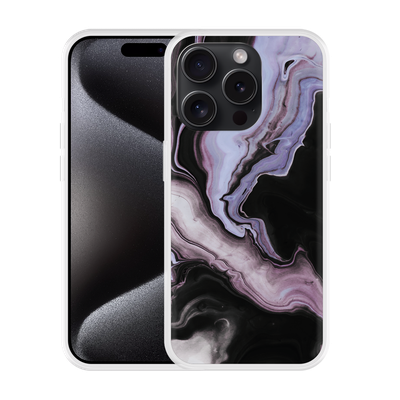 Cazy Hoesje geschikt voor iPhone 15 Pro Max Liquid Marble