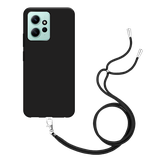TPU Hoesje met Koord geschikt voor Xiaomi Redmi Note 12 4G - Zwart