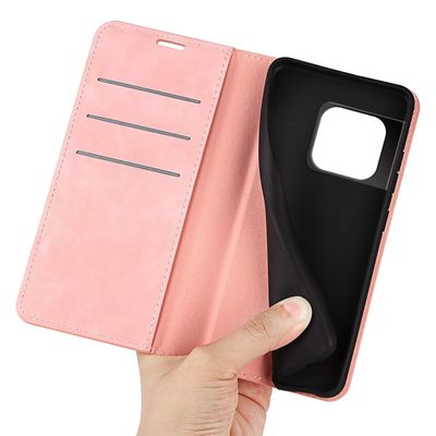Cazy Wallet Magnetic Hoesje geschikt voor OnePlus 10T - Roze