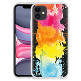 Hoesje geschikt voor iPhone 11 - Color Splatters