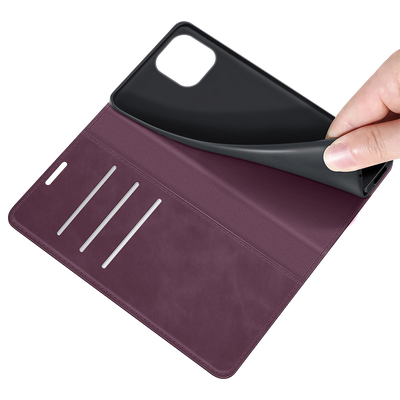 Cazy Wallet Magnetic Hoesje geschikt voor iPhone 11 - Paars